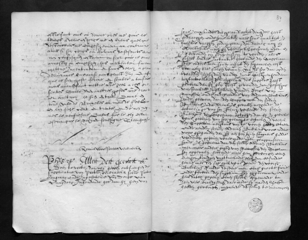 Letter of grace for Gerard Poulet (February 1630)